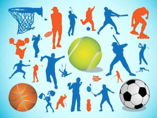 l'immagine contiene una serie di persone che fanno diversi sport