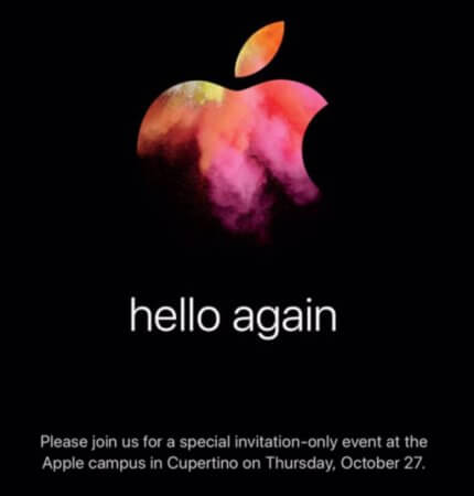 l'immagine contiene la cover ufficiale dell'evento apple