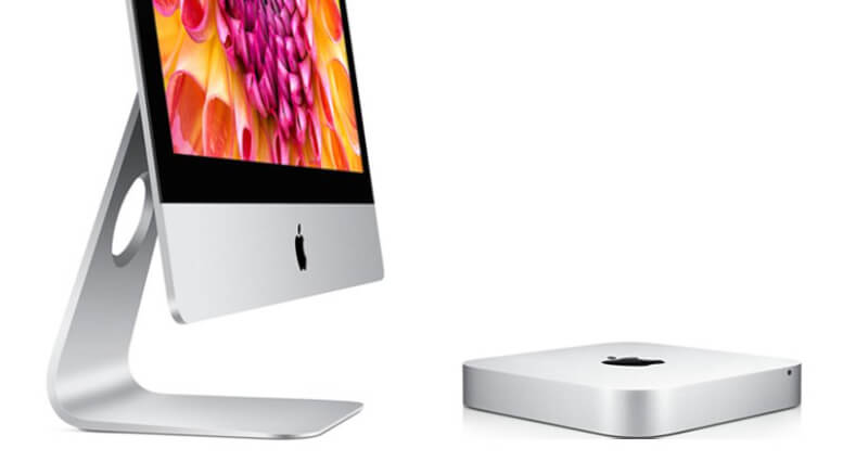 l'immagine contiene un iMac e un Mac Mini